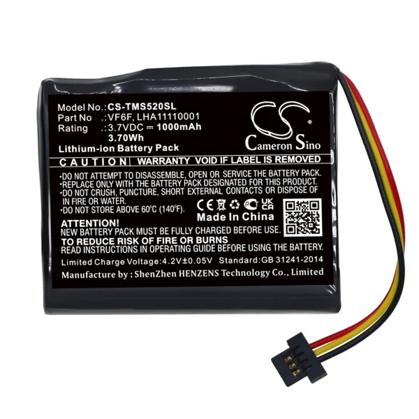 TomTom Start 52 Series Replacement Battery 1000mAh / 3.70Wh