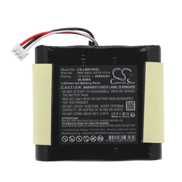 Libratone INR18650-4S1P-GYH Series Replacement Battery 2600mAh / 38.48Wh