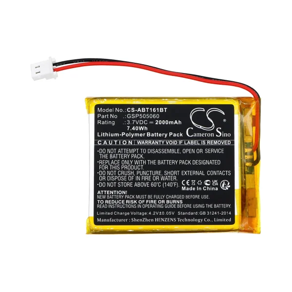 Abus TVAC16001  Series Replacement Battery 2000mAh / 7.40Wh