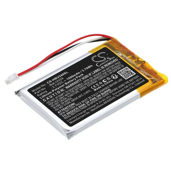 GHB UU24, UU24RX Series Replacement Battery 1000mAh / 3.70Wh - Image 2