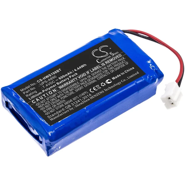 Chuango WS-108  Series Replacement Battery 600mAh / 4.44Wh - Image 2