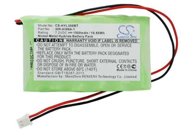 Bentel BW64  Series Replacement Battery 1500mAh / 10.80Wh