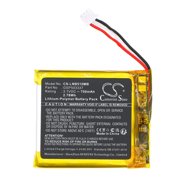 Lionelo Babyline 5.1 Series Replacement Battery 750mAh / 2.78Wh