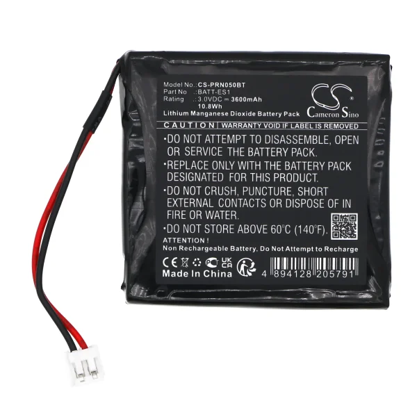 Pyronix Deltabell, Deltabell DELTABB-WE Siren, Enforcer LEDRKP-1WE Wireless K, XDH10TT1-WE Series Replacement Battery 3600mAh / 10.8Wh