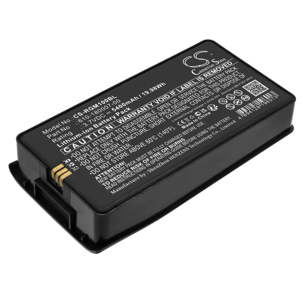 RGIS 610-190040, RM-1 Series Replacement Battery 5400mAh / 19.98Wh - Image 2