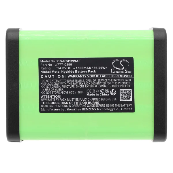 RS Pro 777-0399 Series Replacement Battery 1500mAh / 36.00Wh