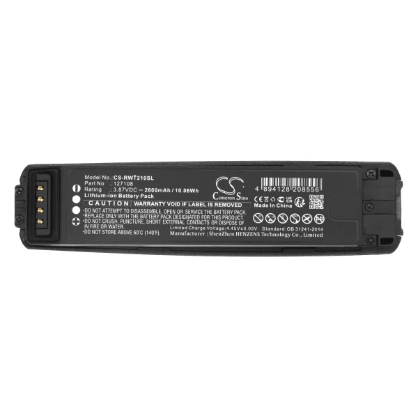 RealWear B21G, Navigator 500 Series Replacement Battery 2600mAh / 10.06Wh