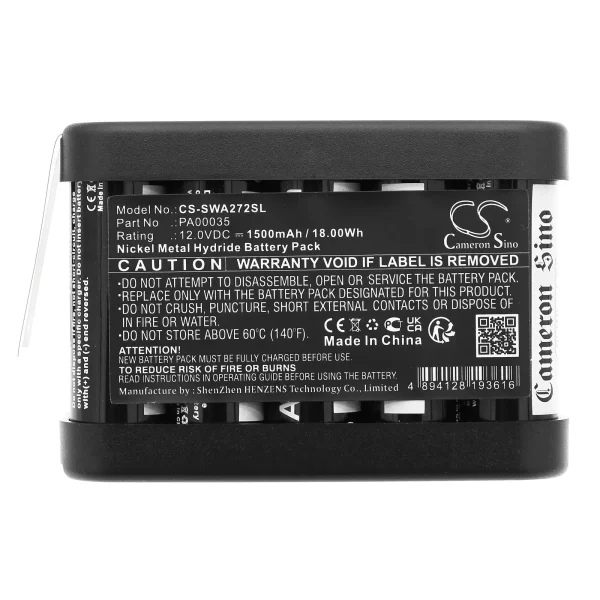 Simon AOV RZ 040, ES 251, ES 601, RWA 272 Series Replacement Battery 1500mAh / 18.00Wh