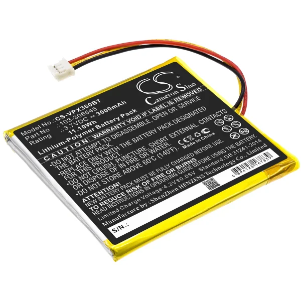 Visonic PowerMaster 360R  Series Replacement Battery 3000mAh / 11.10Wh - Image 2