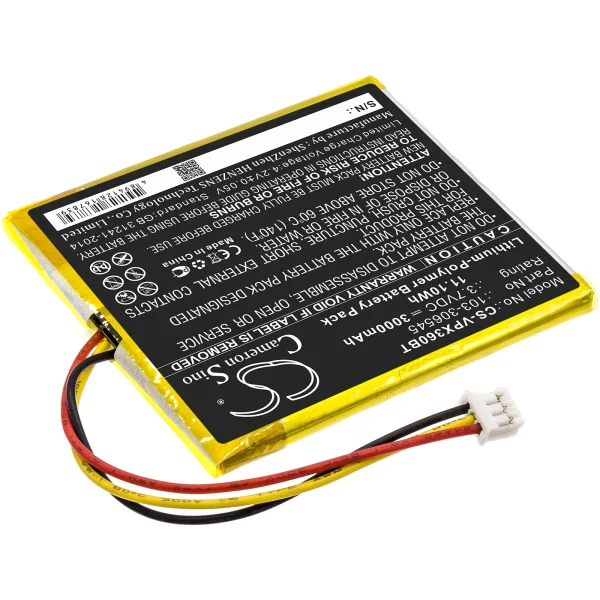 Visonic PowerMaster 360R  Series Replacement Battery 3000mAh / 11.10Wh - Image 3