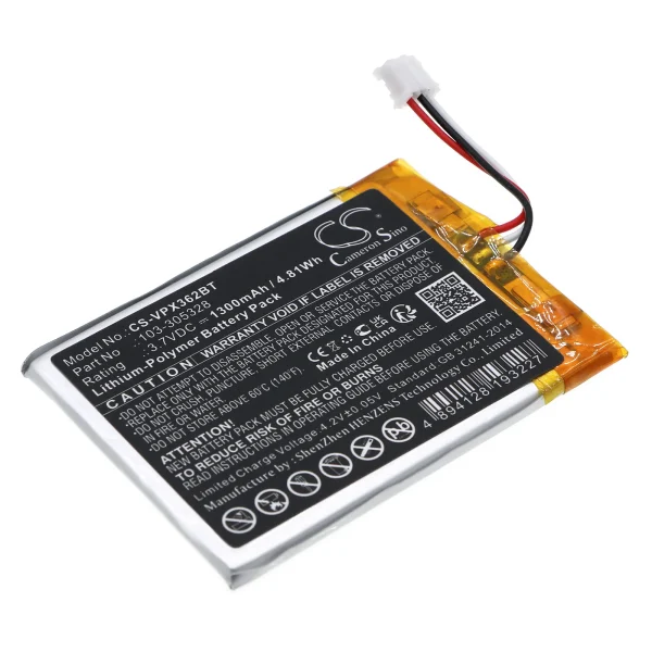 Visonic PowerMaster 360, PowerMaster 360-pg2 Series Replacement Battery 1300mAh / 4.81Wh - Image 2