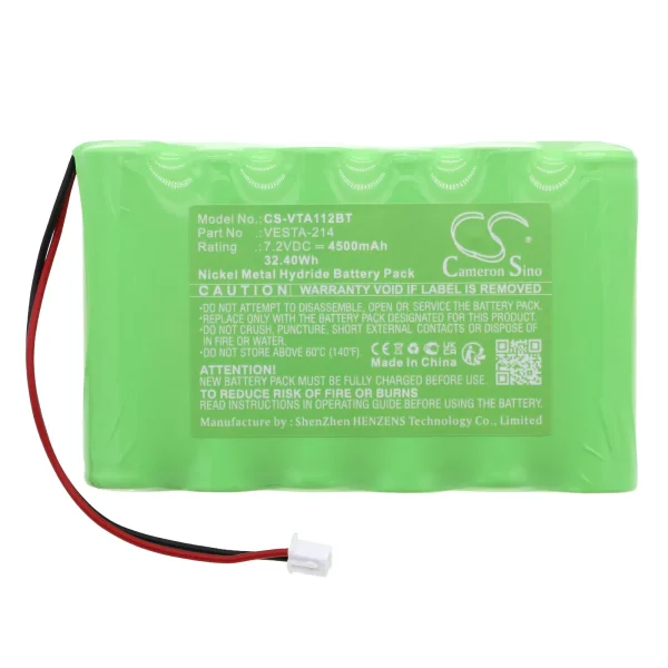 Vesta hybrid power plants, VESTA-111-NIMH, VESTA-112-NIMH, VESTA-113-NIMH Series Replacement Battery 4500mAh / 32.40Wh