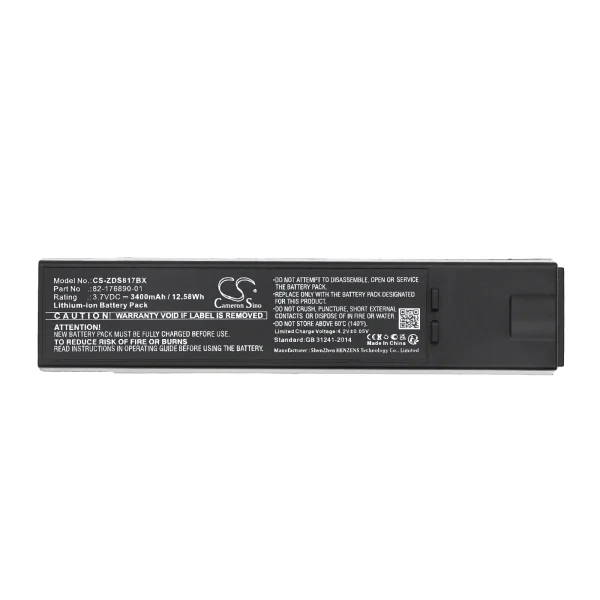 Zebra DS8100, DS8170, DS8178 Series Replacement Battery 3400mAh / 12.58Wh