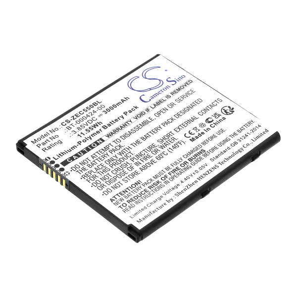 Zebra EC50, EC55, EC55AK-11B132-NA, EC55AK-11B132-NA EC55 Series Replacement Battery 3000mAh / 11.55Wh - Image 2