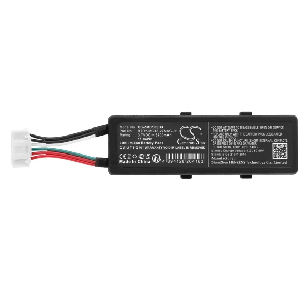 Zebra MC18, MC18N0 Series Replacement Battery 3200mAh / 11.84Wh