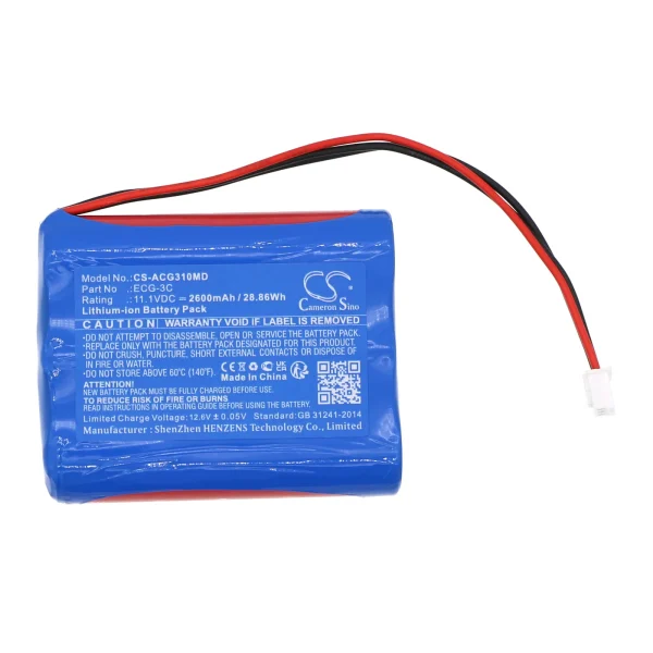 Aricon ECG-3C Series Replacement Battery 2600mAh / 28.86Wh