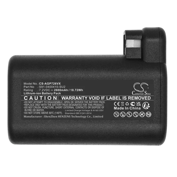 AEG Electrolux Osiris, RX9, Saugroboter RX9-1-SGM, Series Replacement Battery 2600mAh / 18.72Wh