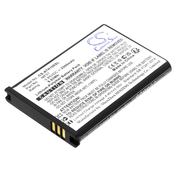 AT&T CT2MHS01, T-Mobile Hotspot TMO HS1, TMOHS1, Turbo Hotspot 2 Series Replacement Battery 2500mAh / 9.63Wh - Image 2