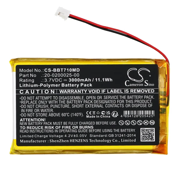 Bistos BT-710 pulse oximeter Series Replacement Battery 3000mAh / 11.1Wh