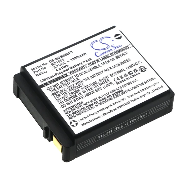 Black Diamond ReVolt 350, Sprinter 275 Series Replacement Battery 1300mAh / 4.81Wh - Image 2