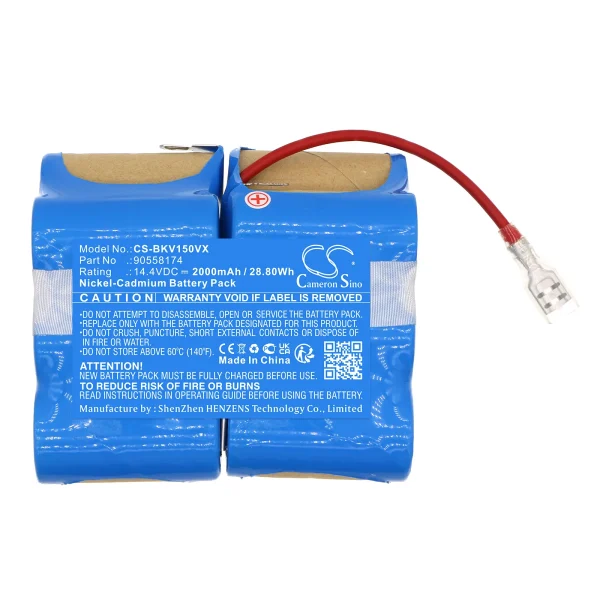 Black&Decker 14.4V DustBuster, PV1425N Series Replacement Battery 2000mAh / 28.8Wh