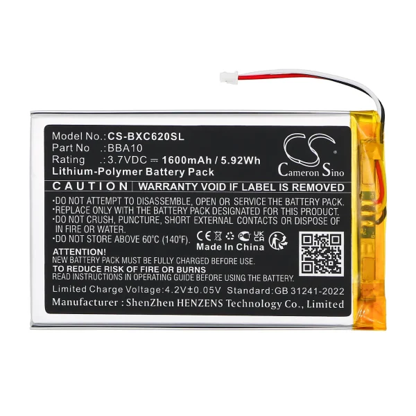 Onyx BOOX 60, BOOX i62M Victoria, i62ML Series Replacement Battery 1600mAh / 5.92Wh