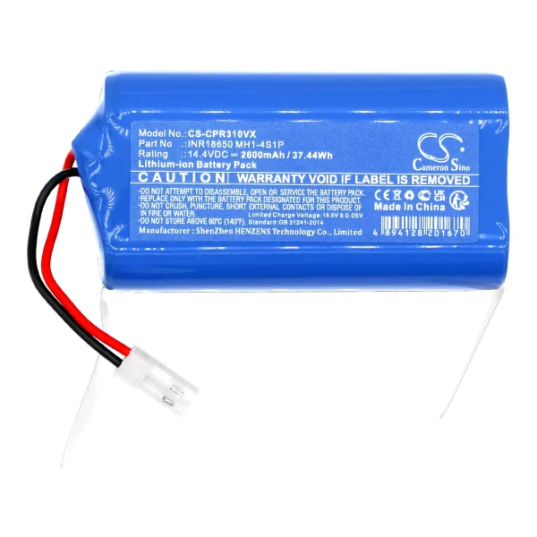 Concept VR3000, VR3110, VR3115, Series Replacement Battery 2600mAh / 37.44Wh