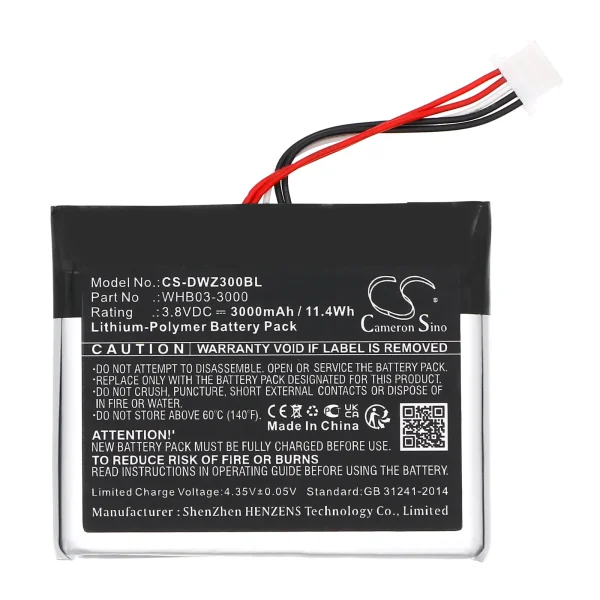 Dejavoo Q3, WIZARPOS Q3 Series Replacement Battery 3000mAh / 11.4Wh