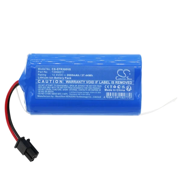 Eufy L35 Hybrid, L35 Hybrid+, LR20, LR30 Hybrid, LR30 Hybrid+, RoboVac LR30, RoboVac LR30 Hybrid, RoboVac LR30 Hybrid+ Series Replacement Battery 2600mAh / 37.44Wh