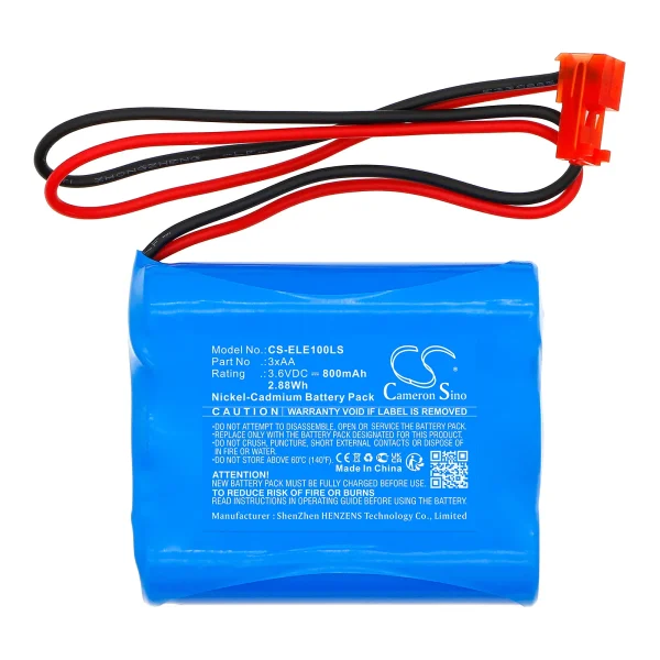 Elxteu Best Lighting Emergency Exit S Series Replacement Battery 800mAh / 2.88Wh