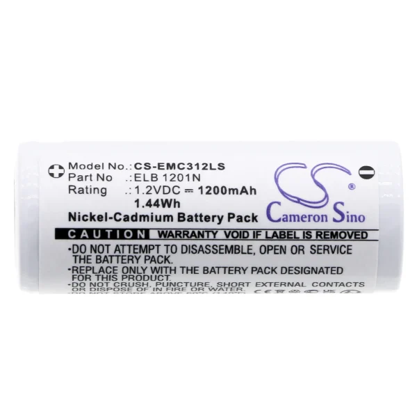 Lithonia LE S 1 R 120/277 EL N, LE S 1 R 120/277 EL N SD, LE S 2 R 120/277 EL N Series Replacement Battery 1200mAh / 1.44Wh