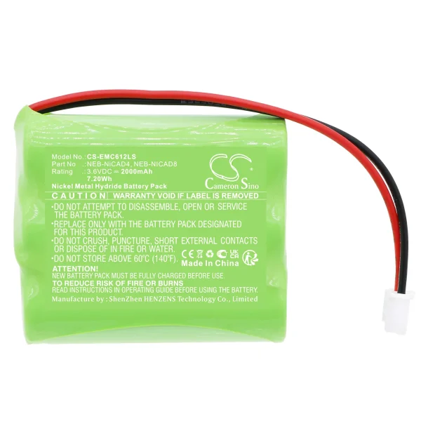 Nora Lighting NE-602LED, NE-612LED Series Replacement Battery 2000mAh / 7.20Wh