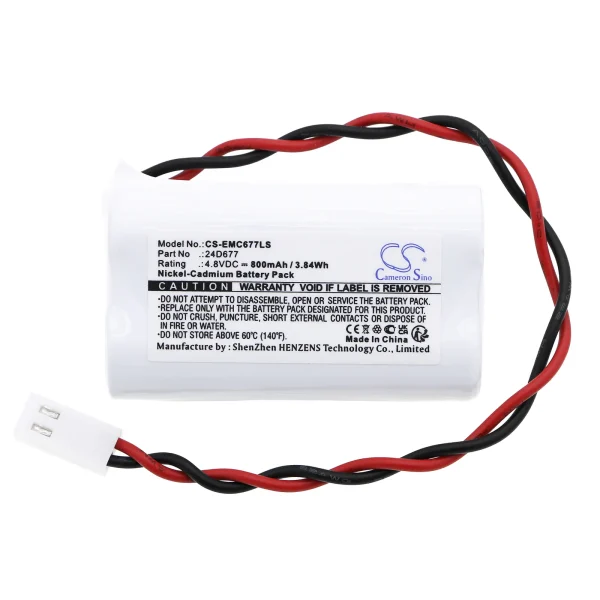 Dual-Lite AS80, AS80I, CV3, CV3D, CV3DI, CV3GEB, CV3GEBI, CV3GEW Series Replacement Battery 800mAh / 3.84Wh