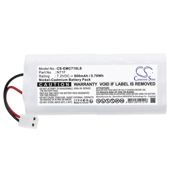 BIG BEAM ECHL1RWW, ECHL2RWW, ELEDX2R4, ELEDX2RU, ELEDX2RUCPY Series Replacement Battery 800mAh / 5.76Wh