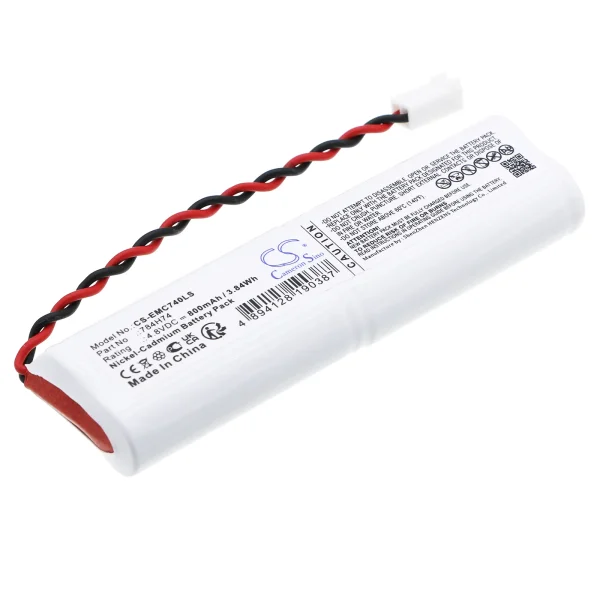 DUAL-LITE SEWLDGBE, SEWLDGWE, SEWLDRBE, SEWLDRWE, SEWLSGBE, SEWLSGWE, SEWLSRWE Series Replacement Battery 800mAh / 3.84Wh - Image 2