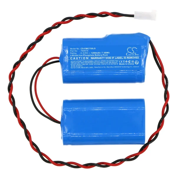 DUAL-LITE EVCUGWD4, EVCURWD4 Series Replacement Battery 1200mAh / 7.68Wh