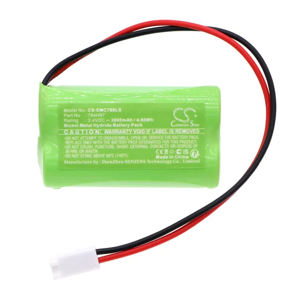 DUAL-LITE EV4D-02L, EV4DI-02L Series Replacement Battery 2000mAh / 4.80Wh