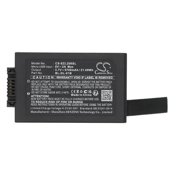 Ezviz DL20VS, DL30VS Series Replacement Battery 5700mAh / 21.09Wh