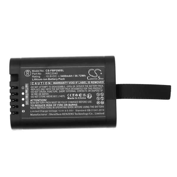 Fluke 123B, 125B, 190 II, 190 II Scopemeter, 430 II Scopemeter Series Replacement Battery 3400mAh / 36.72Wh