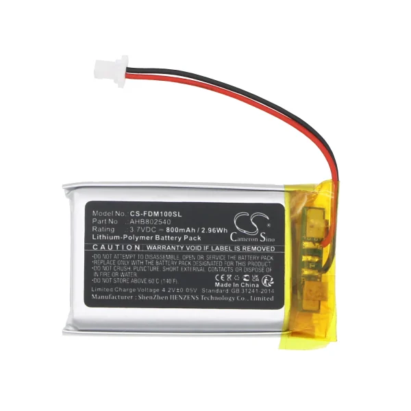 Fodsports M1S Pro Series Replacement Battery 800mAh / 2.96Wh