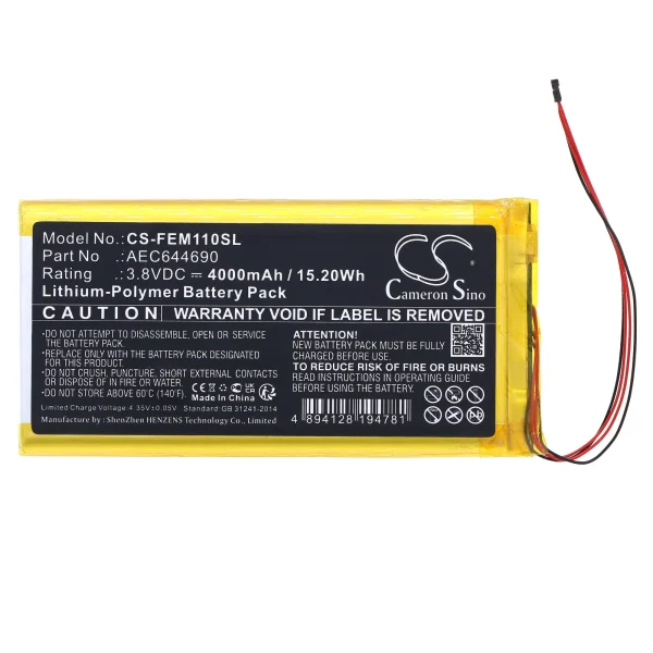 Fiio  M11 Series Replacement Battery 4000mAh / 15.20Wh