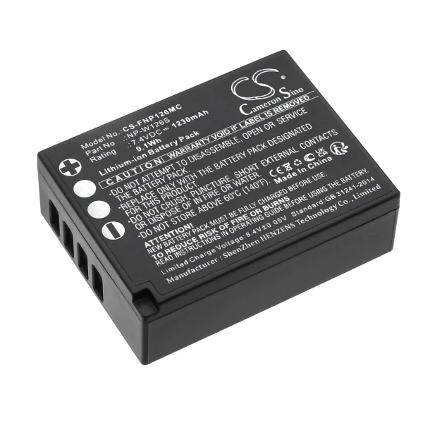 Fujifilm FinePix HS30, FinePix HS30EXR, FinePix HS33EXR Series Replacement Battery 1230mAh / 9.1Wh - Image 5