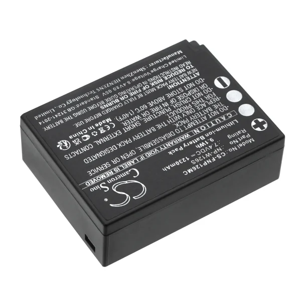 Fujifilm FinePix HS30, FinePix HS30EXR, FinePix HS33EXR Series Replacement Battery 1230mAh / 9.1Wh - Image 2