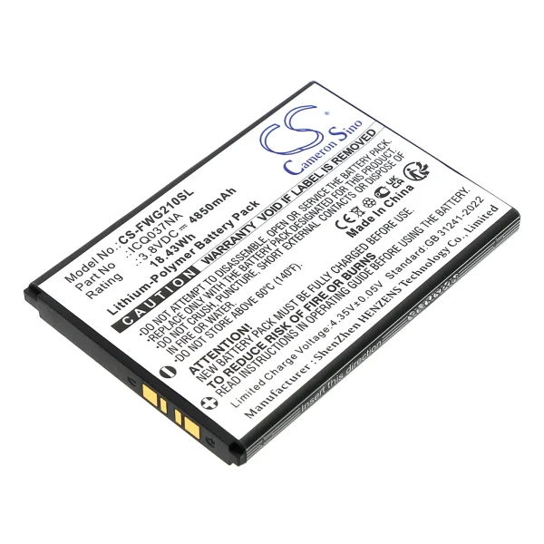 T-Mobile ICQ037NA, JEXtream RG2100 Series Replacement Battery 4850mAh / 18.43Wh - Image 2