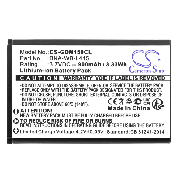 Grandstream 1595 Series Replacement Battery 900mAh / 3.33Wh