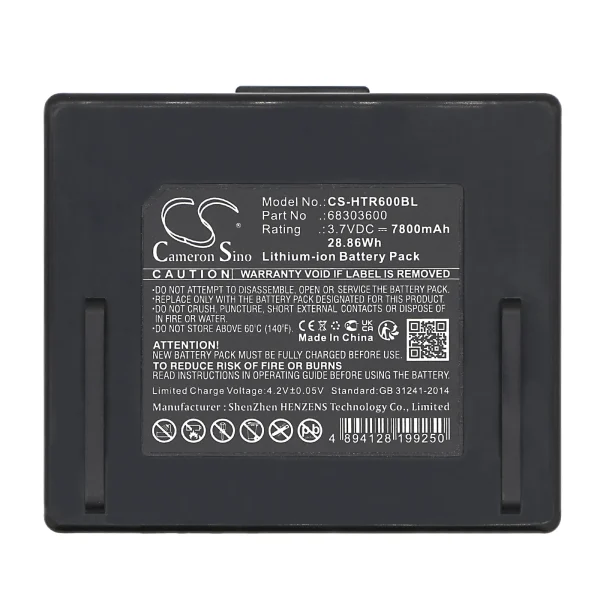 Hetronic NOVA XXL Series Replacement Battery 7800mAh / 28.86Wh