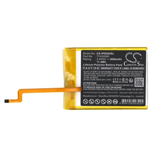 Apple iPod Video 5th 5.5 Gen 60GB, iPod Video 5th 5.5 Gen 80GB iF Series Replacement Battery 3000mAh / 11.4Wh