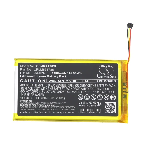 iRiver AK120 II Series Replacement Battery 4100mAh / 15.58Wh