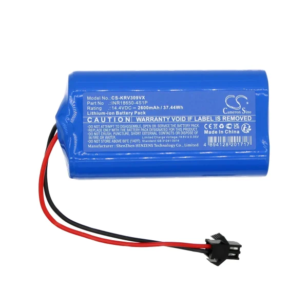 Klins K185, K186, K187, KRV309 Series Replacement Battery 2600mAh / 37.44Wh