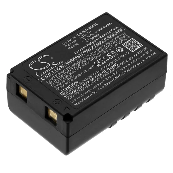 Muratec KDS ATL-46, ATL-46RG, ATL-66, ATL-66RG, ATL-96, ATL-96RG, ATL-X6 Series Replacement Battery 3600mAh / 13.32Wh - Image 2